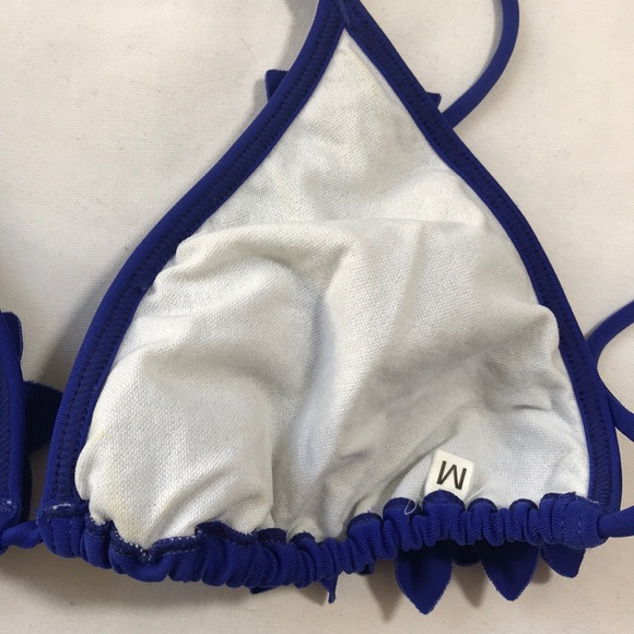 NWT Le Doux Royal blue Bikini, embellished, med. - Picture 6 of 7